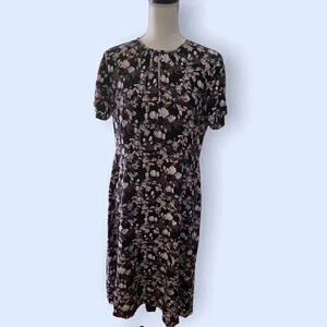 Pendleton short sleeve floral print dress EUC size 12P